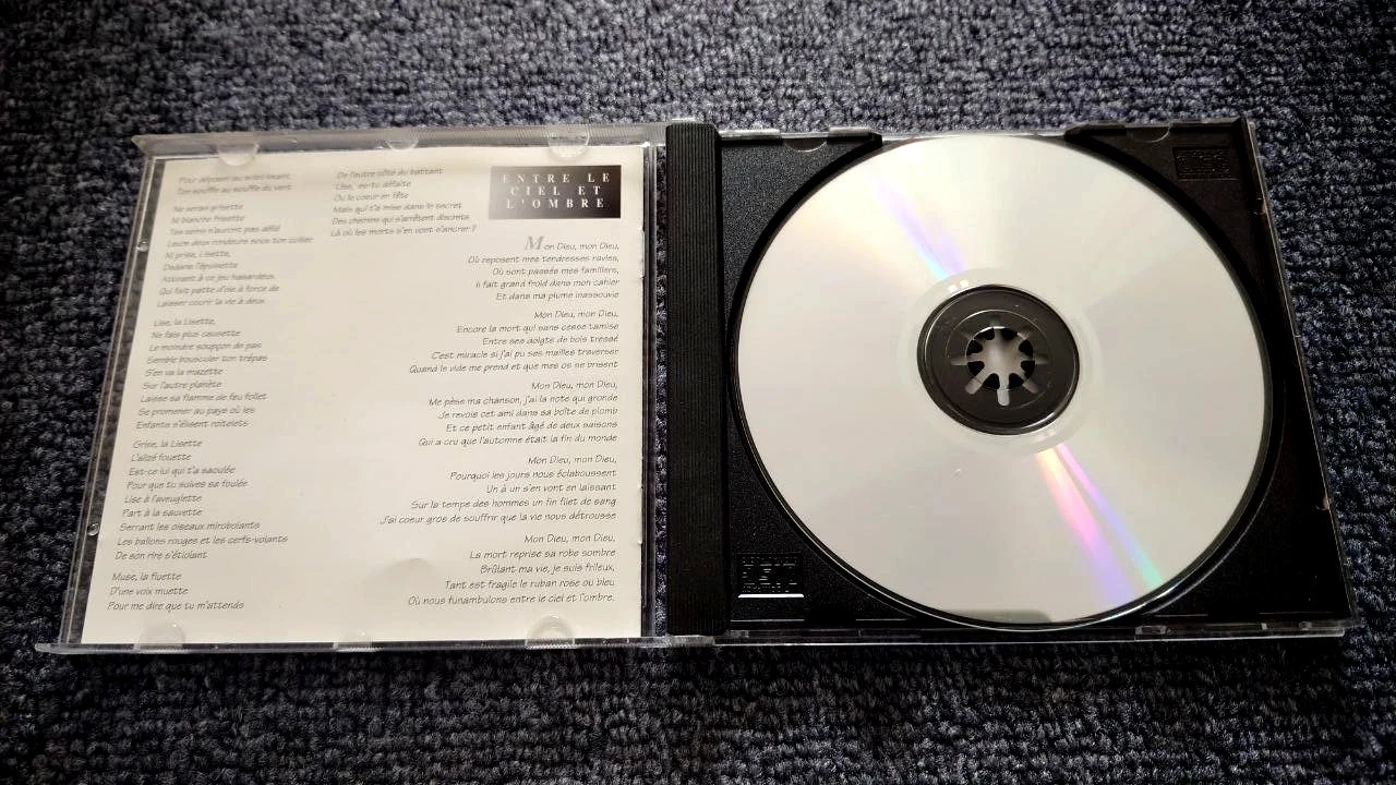 🎤Entre o céu e a sombra – CD raro de Bernard Tirtiaux 1994 💎 – photo 4